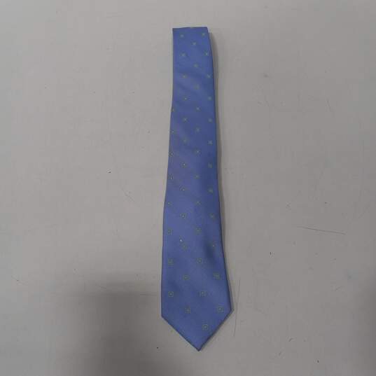 Michael Kors Blue Square Pattern Necktie image number 1