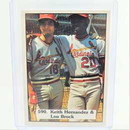 1976 HOF Lou Brock/Keith Hernandez SSPC #590 St Louis Cardinals