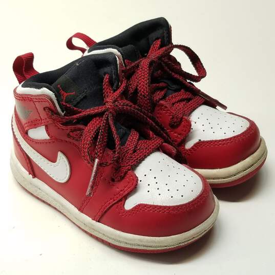 Nike Air Jordan 1 Mid Red Size 5c image number 5