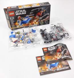 Star Wars Set 75196: A-Wing vs. TIE Silencer Microfighters IOB w/ sealed polybags
