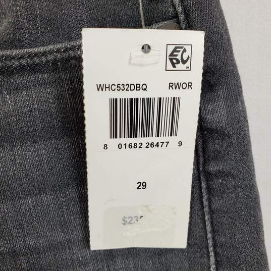 Hudson Women Black Washed Crop Jeans Sz 29 NWT image number 4