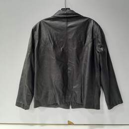 Cowboy Women's Black Leather Jacket alternative image