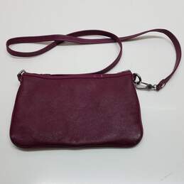 AUTHENTICATED Marc by Marc Jacobs Burgundy Pebble Leather Crossbody Bag alternative image