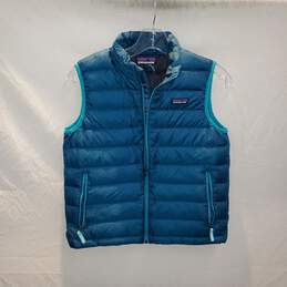 Patagonia Full Zip Puffer Down Vest Size M(10)