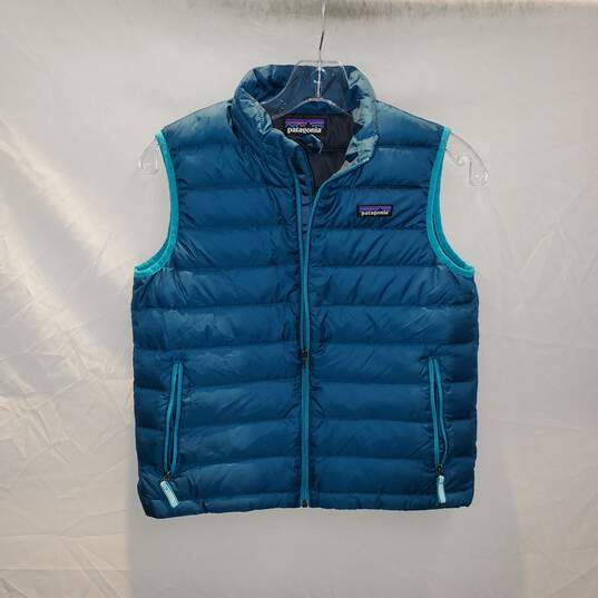 Patagonia Full Zip Puffer Down Vest Size M(10) image number 1
