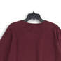 Mens Maroon Long Sleeve Crew Neck Classic Pullover Sweatshirt Size XXL image number 4