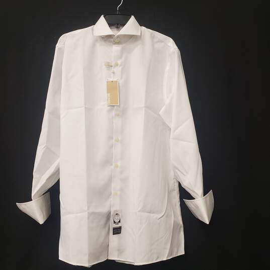 Michael Kors Men White Dress Shirt Sz 32 NWT image number 1