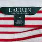 Lauren Ralph Lauren Women's Red Lipstick Stripe Thariana Bell Sleeve Dress Size M NWT image number 4