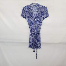 Wilfred Blue & White Patterned Belted Mini Dress WM Size XXS