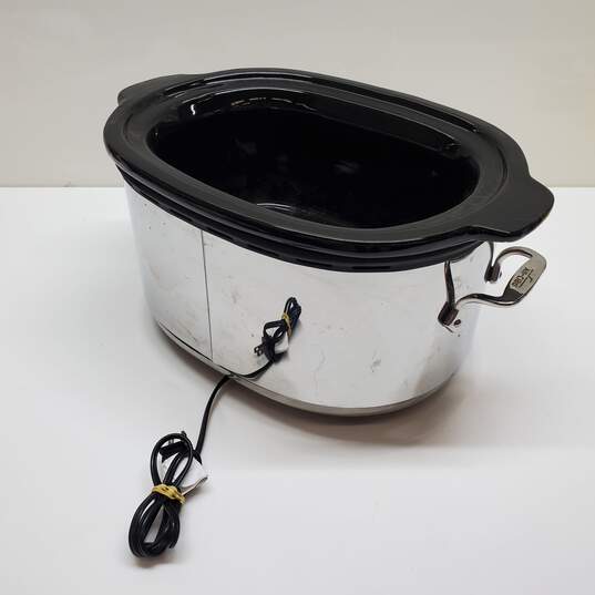 ALL-CLAD 6.5 Quart Slow Cooker Stainless Steel Crock Pot Model Series SC01 image number 2