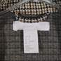 Womens Houndstooth Long Sleeve Front Pockets Single Breasted Blazer Size 2 image number 4