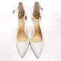 Gianni Bini Lulaa White Leather Ankle Strap Pump Heels Size 8.5 M image number 5