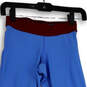 Womens Red Blue Dri-Fit Elastic Waist Stretch Pull-On Capri Leggings Sz XS image number 3