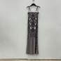 Womens Pink Gray Sequin Strapless Sweetheart Neck Evening Mermaid Dress Size XS image number 1