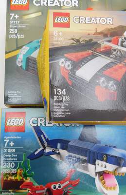 Creator Factory Sealed Sets 31100: Sports Car 31127: Street Racer & 31088: Deep Sea Creatures alternative image