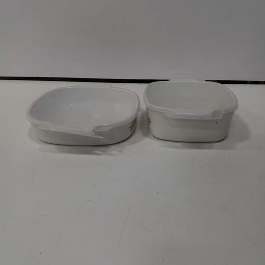 Bundle of 2 Vintage Corning Ware Spice of Life 'L'Echalote' Casserole Dishes image number 2
