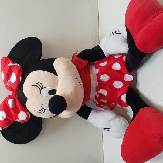 Disney 40 inch Jumbo Plush Minnie Mouse in Red Polka Dot Dress image number 1