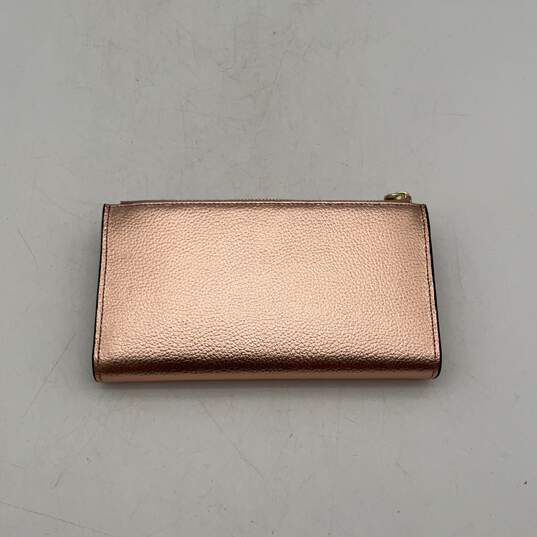 Itslife Womens Metallic Pink Multiple Credit Card Holders Bi-Fold Clutch Wallet image number 2