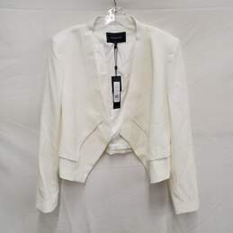 NWT WM's Bcbgmax Azria Off White Formal Polyester & Rayon Lining Jacket Size L