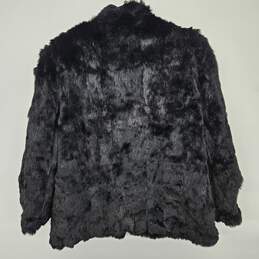 Somerset Furs 100% Rabbit Fur Coat 80s Vintage Made in Hong Kong Black alternative image