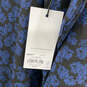 NWT Womens Blue Floral Round Neck Long Sleeve Button Back Maxi Dress Sz XXL image number 3