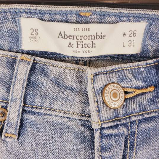 Abercrombie & Fitch Women Blue Jeans 2S NWT image number 3