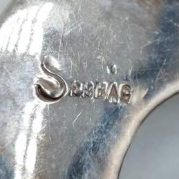 Simon Sebag Sterling Silver 3-D Swirl Large Brooch 36.7g alternative image