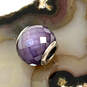 Designer Pandora S925 ALE Sterling Silver Purple Facets Murano Beaded Charm image number 1