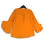 Vince Camuto Womens Orange V-Neck Bell Sleeve Pullover Blouse Top Size M image number 2