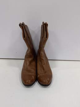 Ariat Brown Leather Pull-On Boots Size 7.5