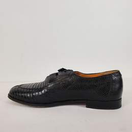 Mezlan Black Genuine Lizard Leather Oxford Dress Shoes Men's Size 10.5 M
