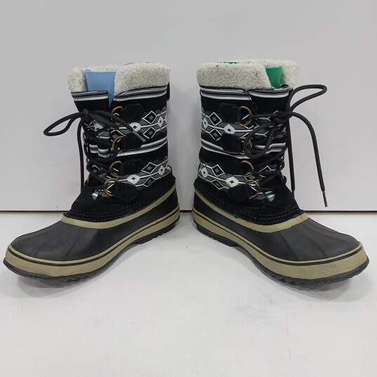 Sorel Women's Black Duck Boots Size 9 image number 2