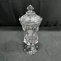 Bundle of 3 Large Crystal Dishes - Vase, Decanter, And Candy Jar With 2 Lids image number 6
