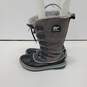 WOMENS GRAY SOREL SNOW BOOTS SIZE 8 image number 3