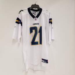 Mens White San Diego Chargers LaDainian Tomlinson #21 NFL Jersey Size XL