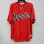 Mens Red Baltimore Orioles Gudino #58 MLB Baseball Button Up Jersey Size XL image number 2