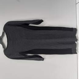 ANN TAYLOR Women's Black & Grey Long Sleeve Dress Size S