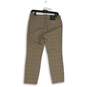 NWT Banana Republic Womens Brown Houndstooth Straight Leg Ankle Pants Size 6P image number 2