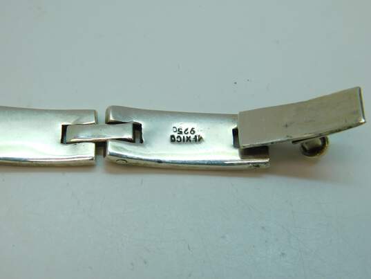 Taxco Sterling Silver & Brass Modernist Bracelets 84.6g image number 7