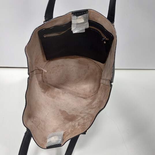 Kate Spade New York Black Leather Tote/Shoulder Bag/Purse image number 4