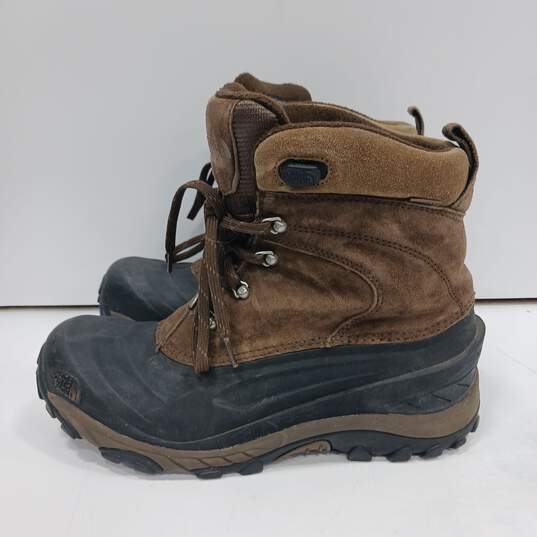 The North Face Leather Waterproof Boots Size 11 image number 1