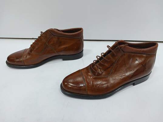 Johnston & Murphy Men's Brown Leather Dress Shoes Size 9M image number 3