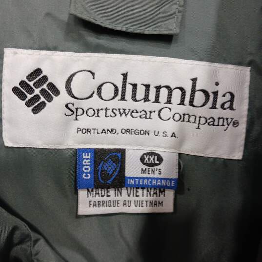 Men’s Columbia Interchange Hooded Rain Jacket Sz XXL image number 3