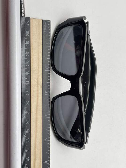 Womens Black Framed Non-Verified Prescription Glasses Aviator Sunglasses image number 6