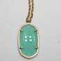 Kendra Scott Gold Tone Glass 31.5in Pendant Necklace 26.8g image number 4