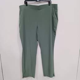 EDDIE BAUER WT DEPARTURE ANKLE GREEN PANTS WOMENS SIZE T2XL NWT