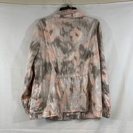 Women's Pink/Grey Chico's Rain Jacket, Sz. 3 alternative image
