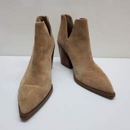 Vince Camuto Ankle Boots Womens Gigietta Suede Heeled 11M