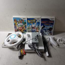 Untested Nintendo Wii Home Console W/Games