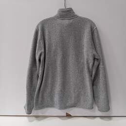 The North Face Gray 1/4 Zip Pullover Sweater Men's Size M alternative image